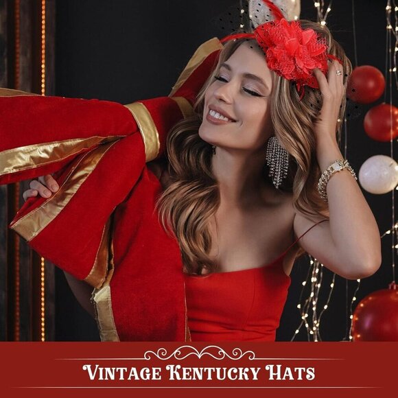 15 Pcs Feather Fascinators for Women Vintage Retro Bridal Tea Party Gift